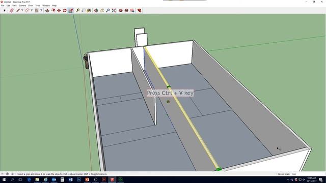 Adding Walls to 2D Floorplan in Sketchup смотреть онлайн