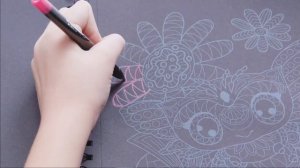 Раскраска-скетчбук с гелевыми ручками, серия "Isadora"