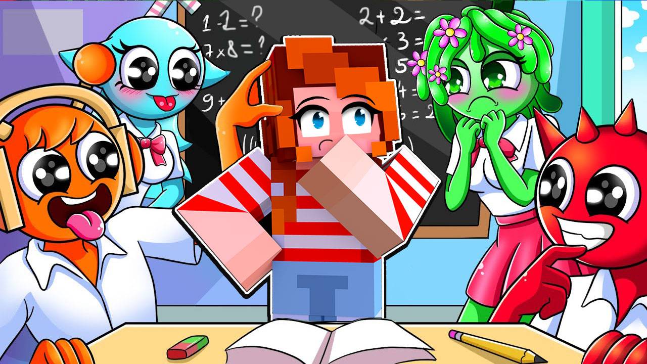 Я СТАЛА УЧИТЕЛЕМ на 24 ЧАСА ДЛЯ СПРУНОК в МАЙНКРАФТ смотреть онлайн