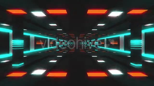 Neon Tunnel Full HD VJ Loop II