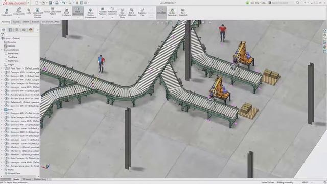 CAD SOLIDWORKS 2017 - Grandes montagens com posicionamento magnético смотреть онлайн