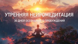 Медитация утром! Утренняя настройка на день, практика для развития телесной чувствительности