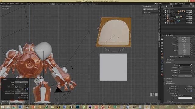 Tutorial Custom Bone Shape Blender 2.82 смотреть онлайн