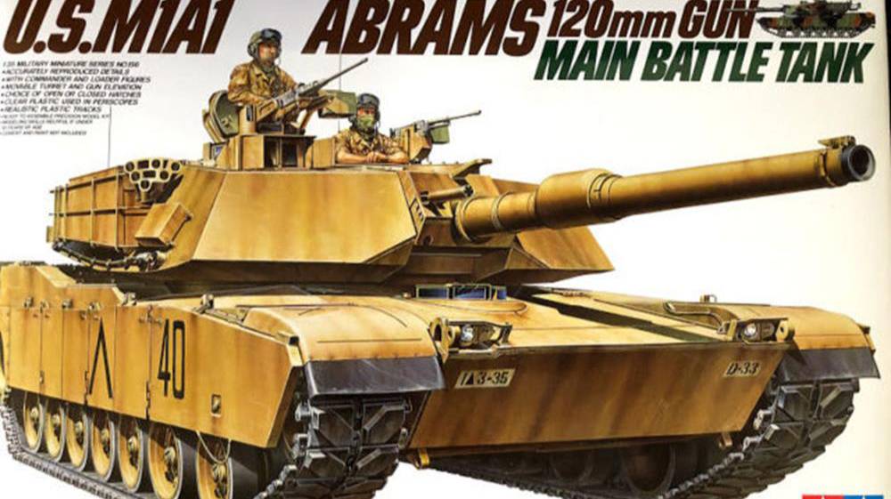 Распаковка Tamiya 1/35 35156 U.S.M1A1 Abrams