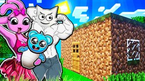 У СПРУНКОВ РОДИЛСЯ РЕБЁНОК и Я ПОСТРОИЛА ИМ ДОМ в МАЙНКРАФТ