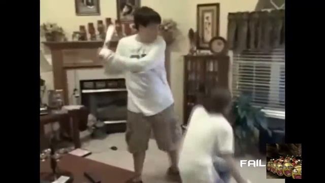 жестка ударил брата дубинкой, жесткий прикол смотреть онлайн