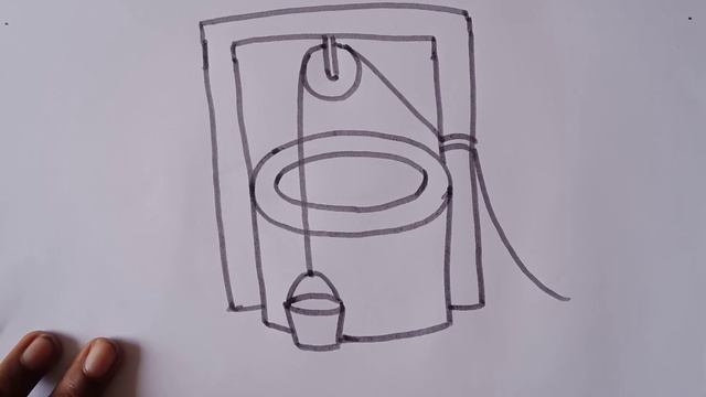 How to draw a well/easy drawing step by step/well drawing for kids смотреть онлайн