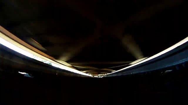 Union Pacific freight train runs over a camera on the track смотреть онлайн