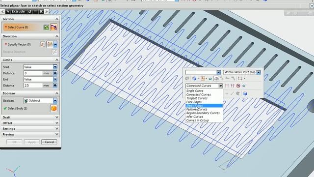NX7.5 Creating a Sketch Pattern смотреть онлайн