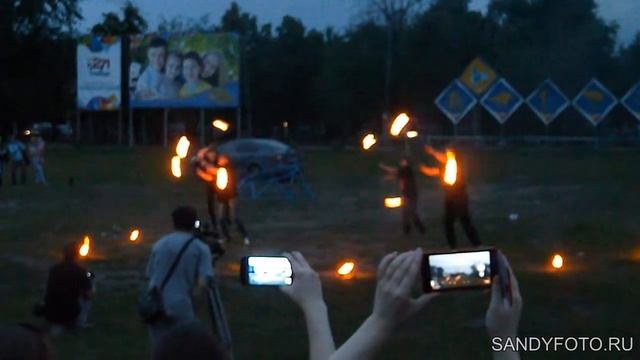 Огненное шоу Архей в парке культуры и отдыха (28.06.2014) смотреть онлайн