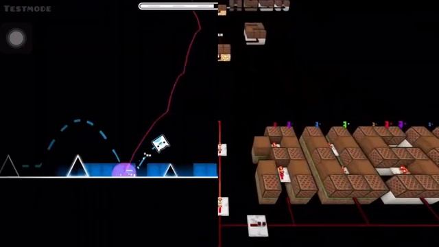 RUSH E 2 IN GEOMETRY DASH vs RUSH E 2 IN MINECRAFT смотреть онлайн