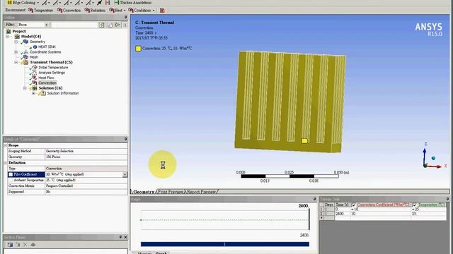ANSYS CAE 8 2 Thermal Analysis Transient смотреть онлайн