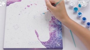 Картина по номерам для детей, серия "Nebulia" (холст, краски, стразы для декорирования)