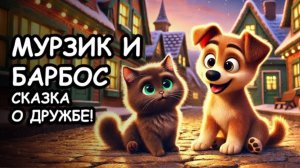 Сказка на ночь для детей – Котёнок и щенок | Мурзик и Барбос – Добрая история перед сном