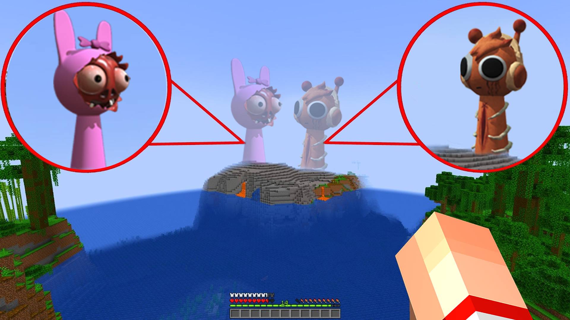 Я НАШЛА УЖАСНЫХ СПРУНКИ В МАЙНКРАФТ смотреть онлайн