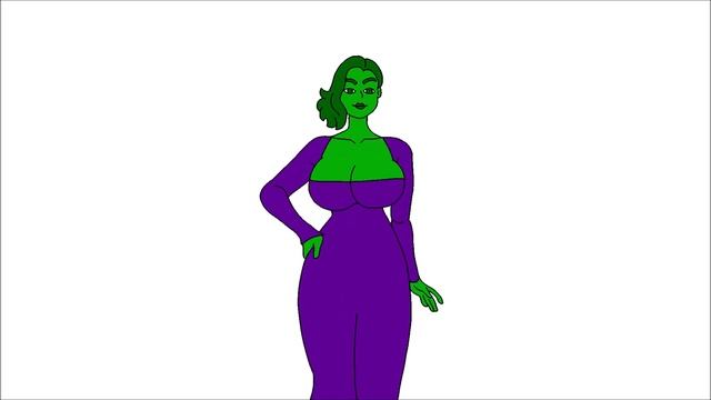 SHEHULK GIANTESS MUSCLE GROWTH MOMMY UNAWARE POV  ANIMATION WALKING CITY