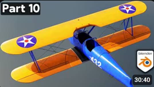 Creating a Biplane in Blender 🛩️ Part 10 (Tutorial Series) смотреть онлайн
