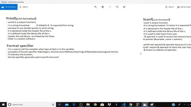 printf and scanf in c смотреть онлайн