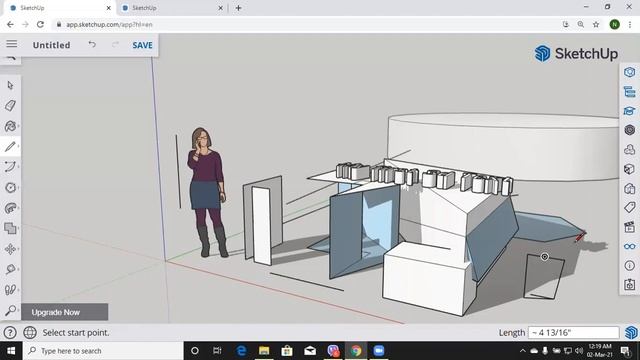 Using google SketchUp смотреть онлайн