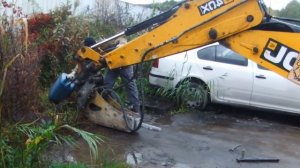 Промывка гидромолота  Delta F5 при замене гидравлики в JCB  - steh39.ru