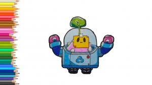 Как нарисовать Спраута из Бравл Старс 🙂