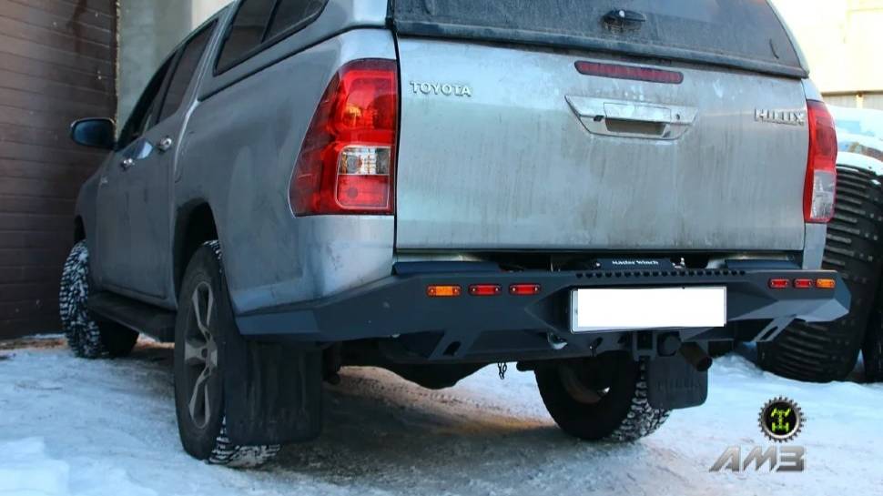 Силовой бампер задний и силовые пороги для Toyota Hilux 2020 - 2021
