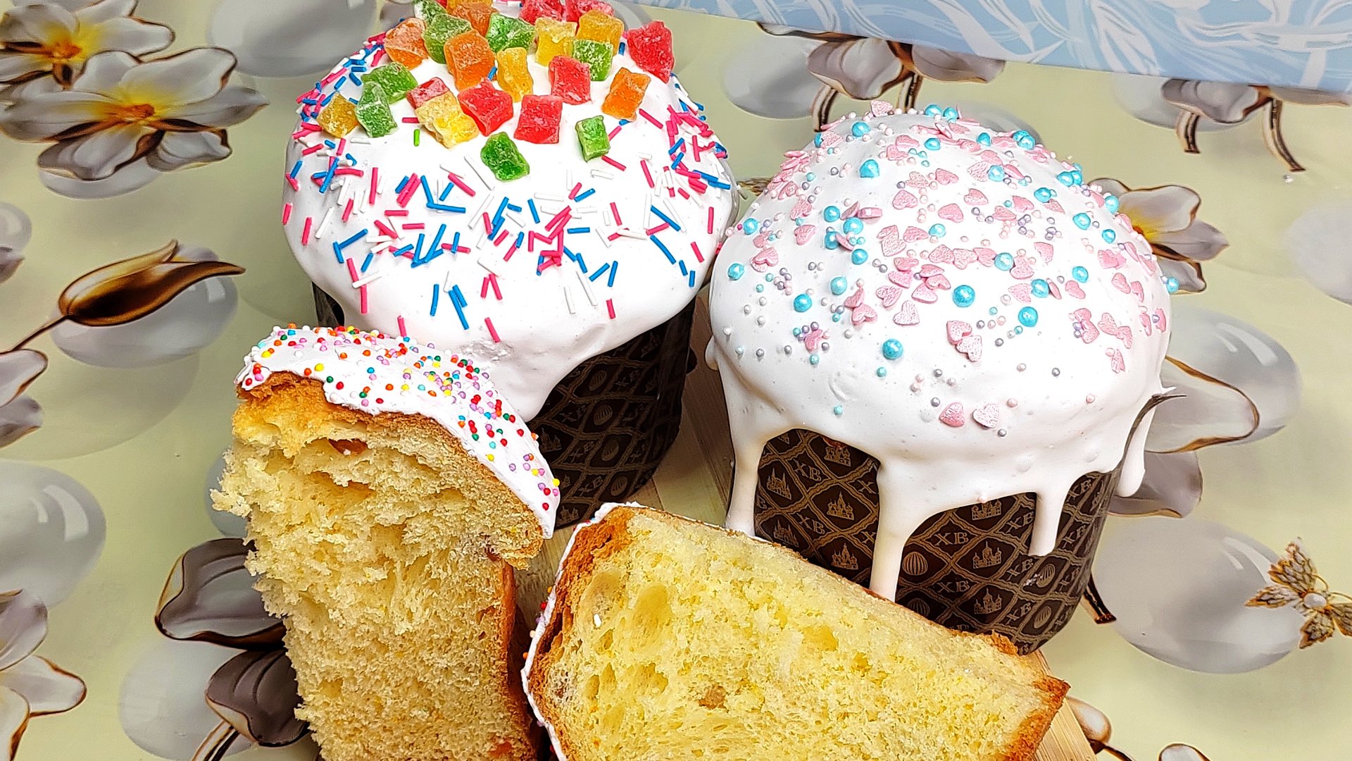 Пасхальный кулич на желтках, мягкий, сладкий и слоистый, на ПАСХУ 2025. смотреть онлайн