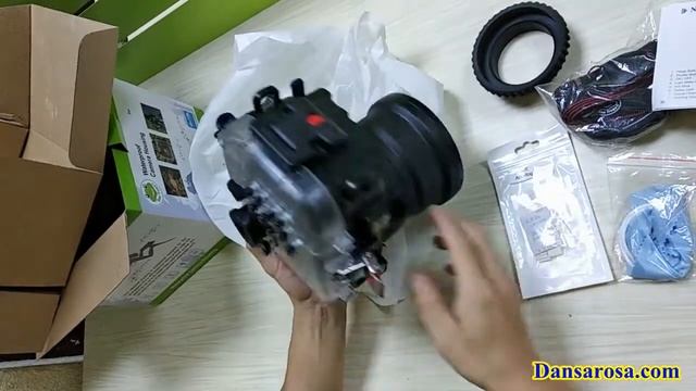 130ft underwater housing waterproof case for Fujifilm X-T3 смотреть онлайн
