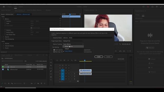 Auto Reframe Sequence. New tool in Premiere Pro смотреть онлайн