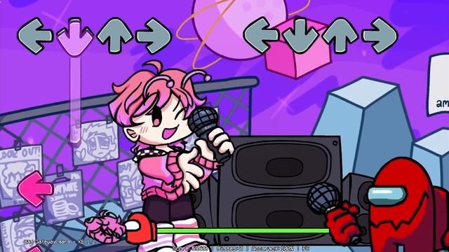 Музыкальная аркада Friday Night Funkin' - БАТЛ Heartbass, (FNF Heartbass, поют все) смотреть онлайн