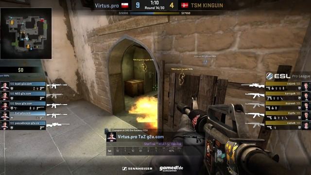 [POV] Virtus.Pro | TSM vs VP - Game 3 [Mirage] | Quarterfinal | ESL Pro League Finals Winter 2015 смотреть онлайн