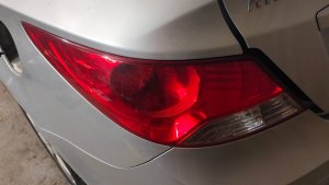 Как снять задний фонарь Хендай Солярис