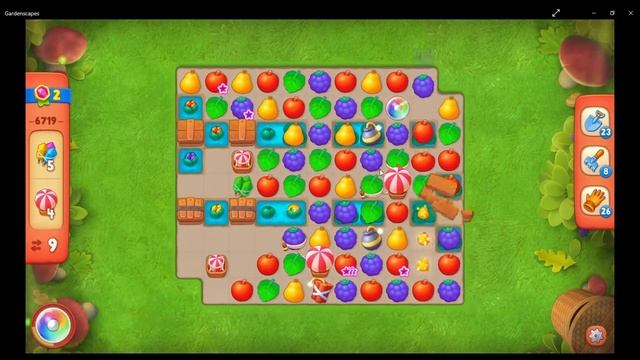 Gardenscapes Level 6719 - No Boosters смотреть онлайн