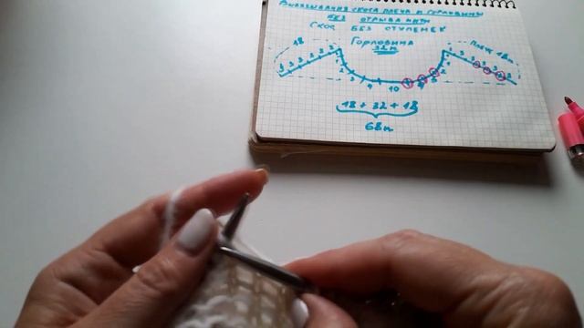 Свитер AIR спицами на 10-11 лет. смотреть онлайн