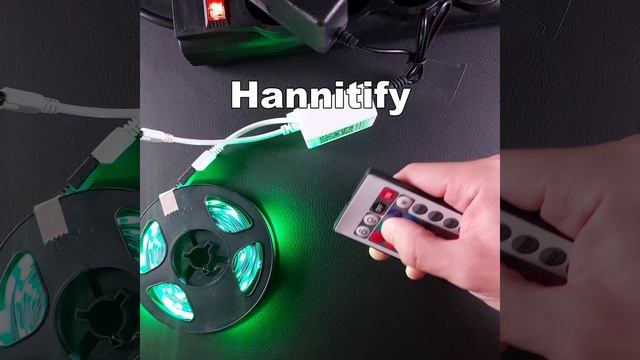 Заказать на OZON: Светодиодная лента Hannitify 5м, 18 LED/m RGB, IP20, 12В, C Bluetooth