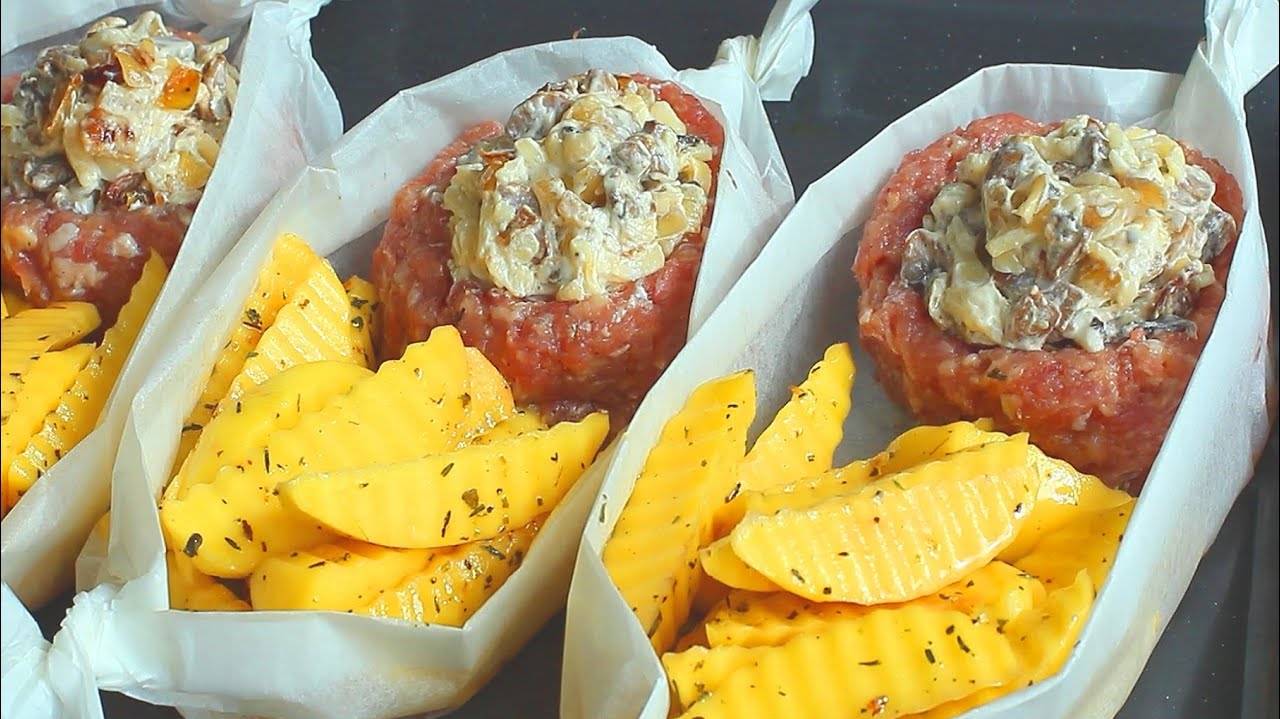 Вкуснее Котлет! Мясные гнезда из фарша с начинкой. Так ФАРШ должен приготовить каждый! смотреть онлайн