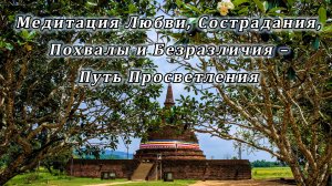 Медитация Любви, Сострадания, Похвалы и Безразличия – Путь Просветления