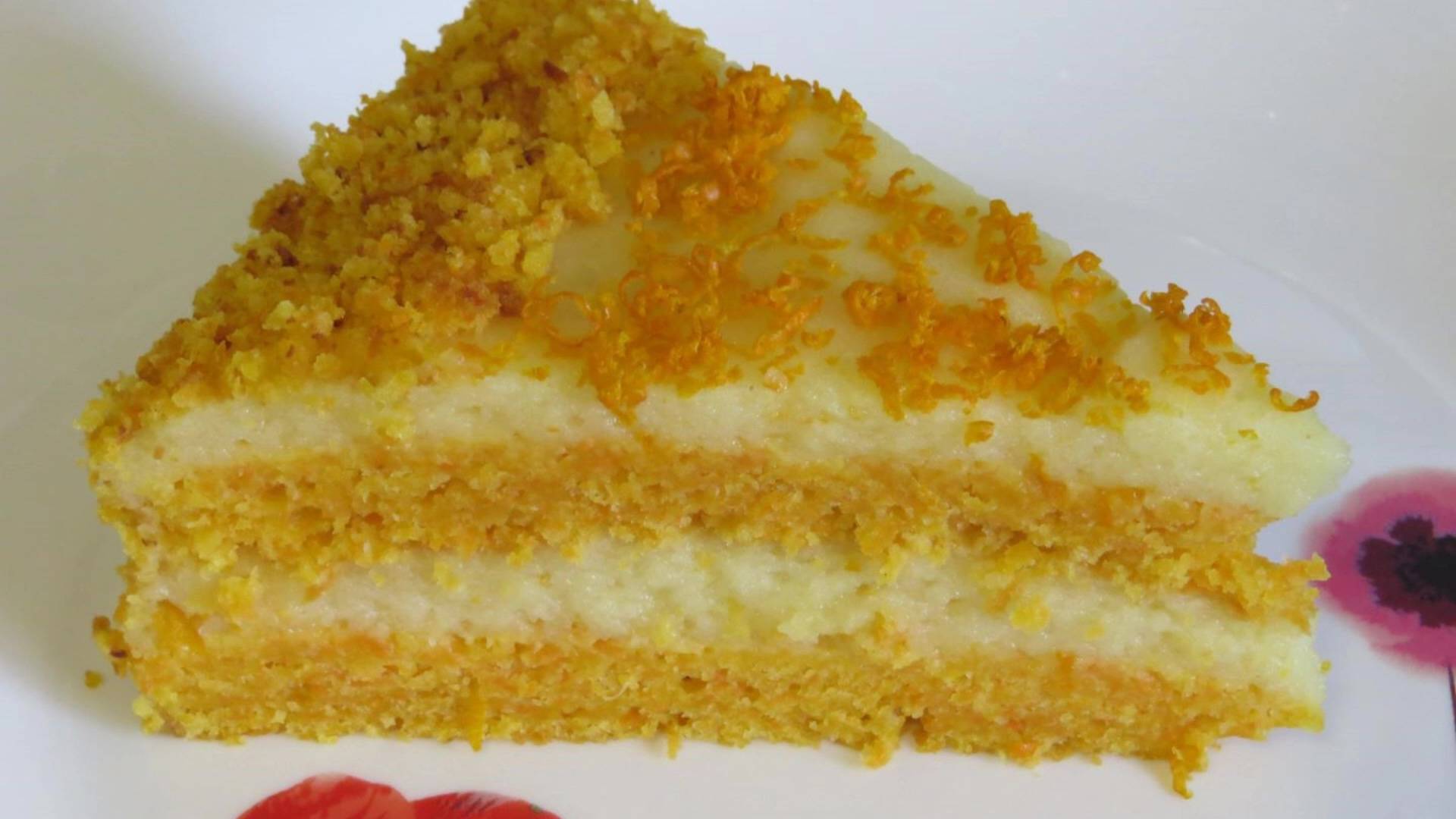 Торт СОЛНЫШКО ПОСТНЫЙ ВОЗДУШНЫЙ СУПЕР КРЕМ! ТОРТ ОБАЛДЕННО ВКУСНЫЙ и МАЛОКАЛОРИЙНЫЙ! Vegan Cake смотреть онлайн