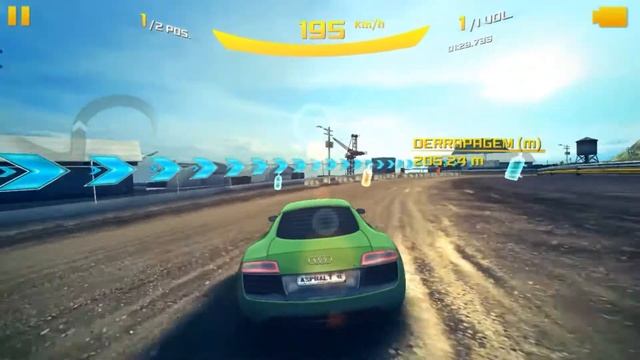 GAMEPLAY DE ASPHAL 8 - AUDI R8 VS TESLA MODEL смотреть онлайн