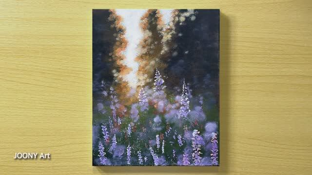 Красиво и просто рисуем лесные цветы / Акриловая живопись смотреть онлайн