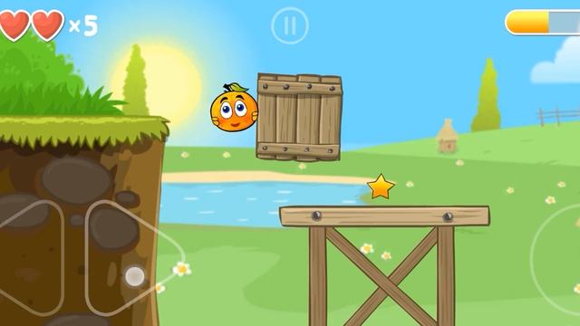 Red Ball 4 Зелёные холмы 6 уровень