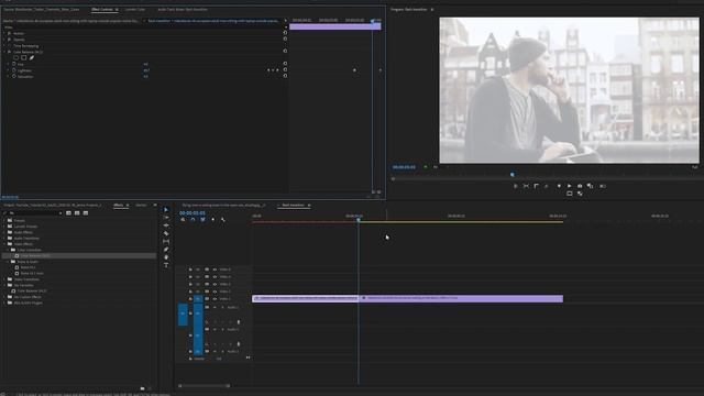 How to do the Flash Transition Effect Inside Premiere Pro - Adobe Premiere Pro Tutorial смотреть онлайн
