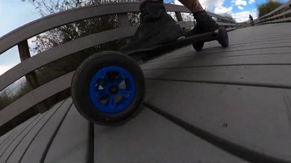 Evolve GTR Carbon Distance Test - Skydio 2 Drone Tracking Electric Skateboard