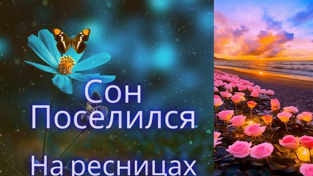 Поселился сон на её ресницах