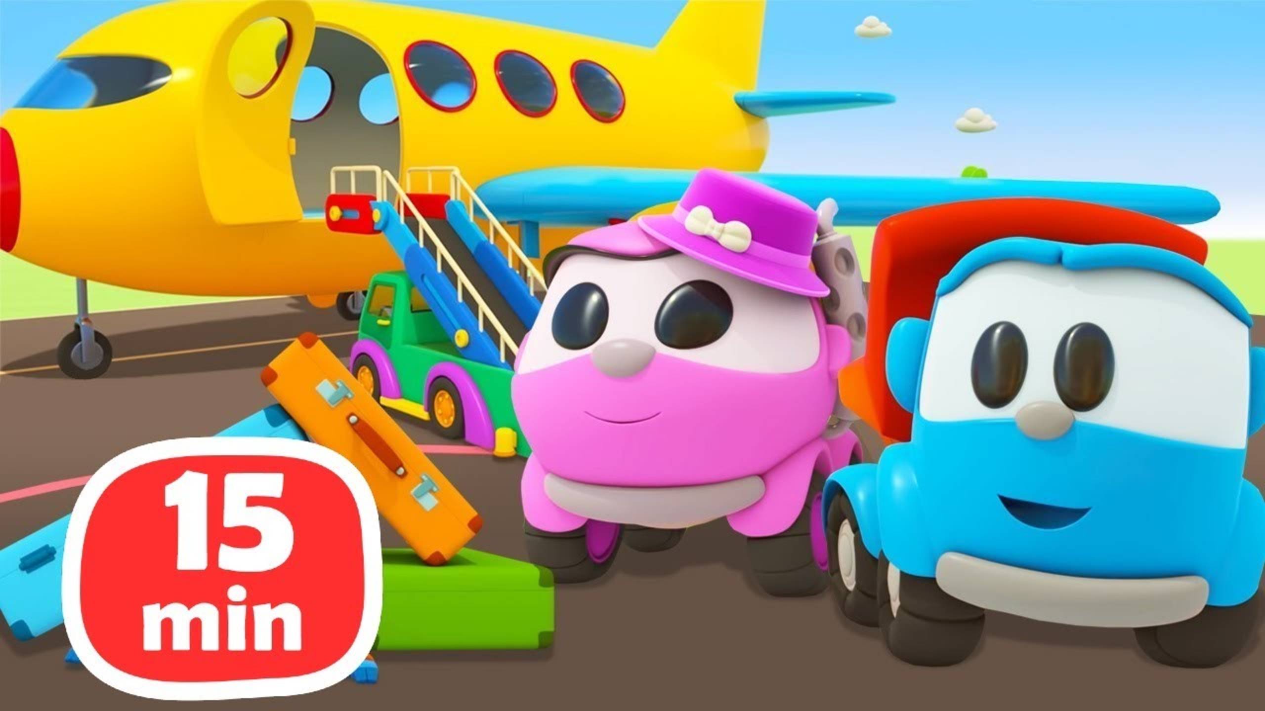 Грузовичок Лева и друзья летят на самолете! Развивающие мультики для детей про машинки смотреть онлайн