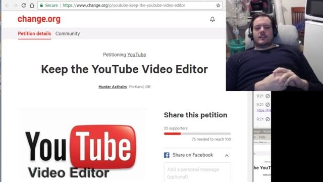 Petition to Save Youtube Video Editor! смотреть онлайн