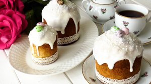 Нежный кокосовый Кулич без дрожжей