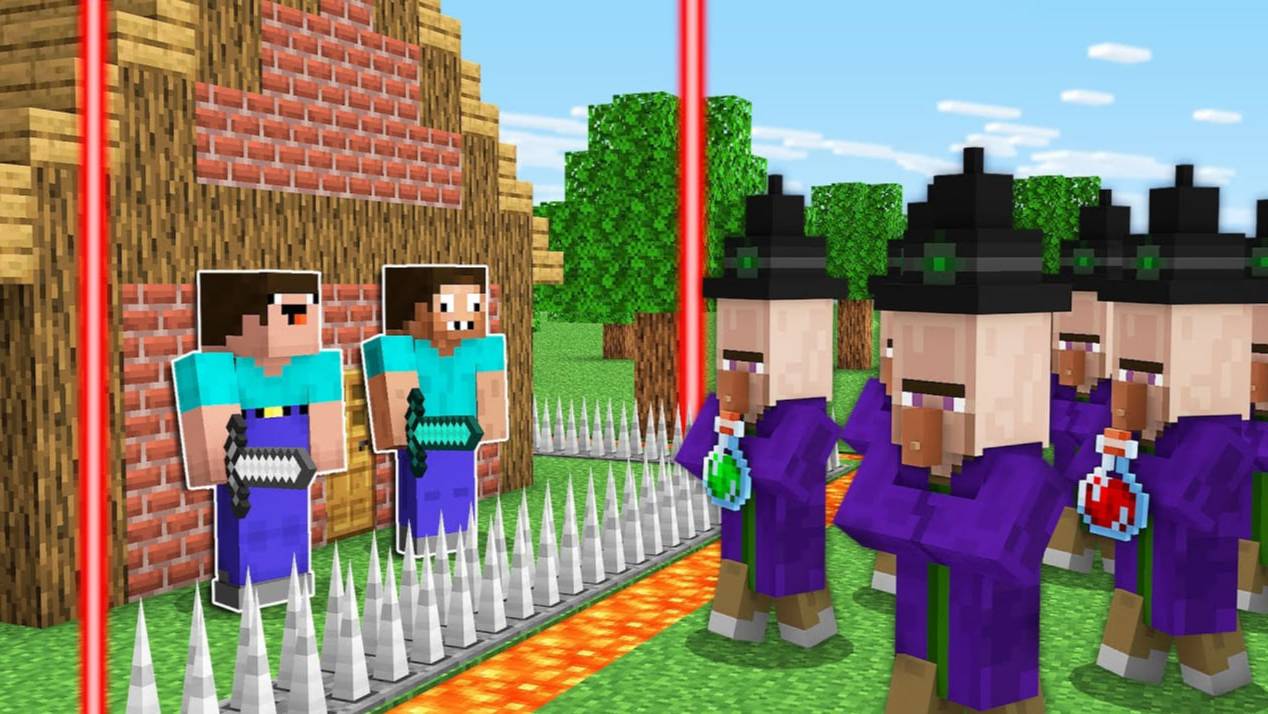 📹 НУБ И ПРО ПОСТРОИЛИ ЗАЩИЩЕННЫЙ ДОМ ПРОТИВ ВЕДЬМЫ МАЙНКРАФТ ! НУБИК И ТРОЛЛИНГ ЛОВУШКА MINECRAFT смотреть онлайн