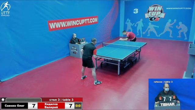 Саенко Олег 0-3 Кидалов Валерий  Турнир Восток 5 WINCUP  01.01.22 ПрямаяТрансляция Зал3