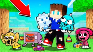 НОВЫЕ СПРАНКИ НО ОНИ ДЕТИ В МАЙНКРАФТ НОВЫЙ МОД SPRUNKI МУЛЬТИК